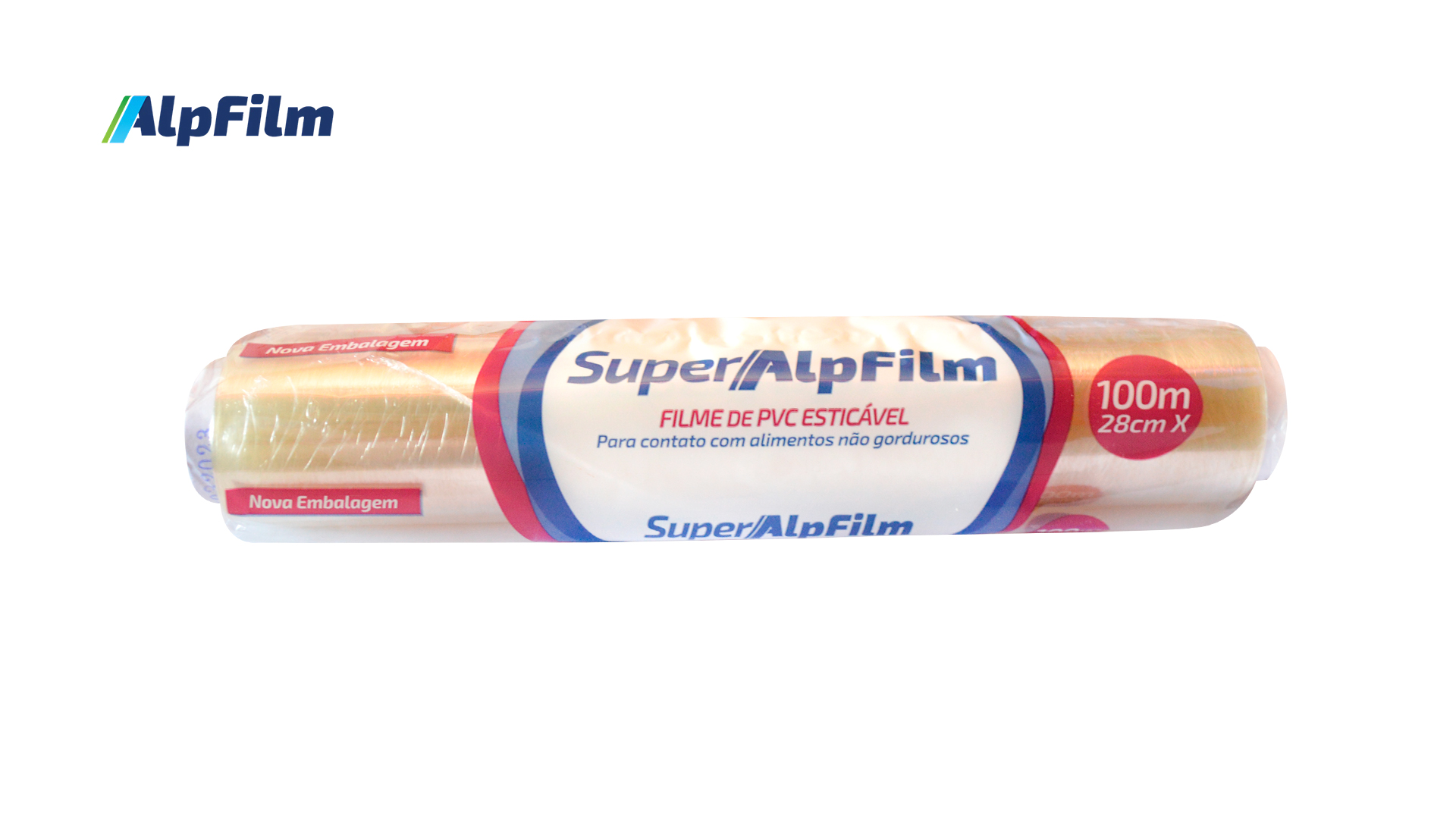 FILME PVC ALPFILM 28CMX100METROS FLOW