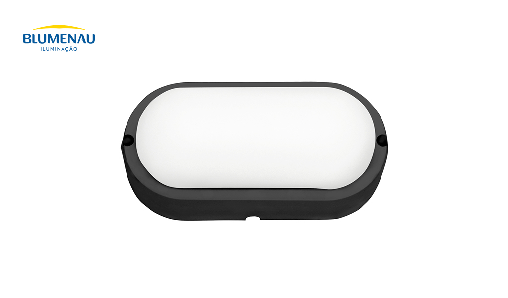 LUMINARIA BLUMENAU TARTARUGA LED 12W 6500K PR