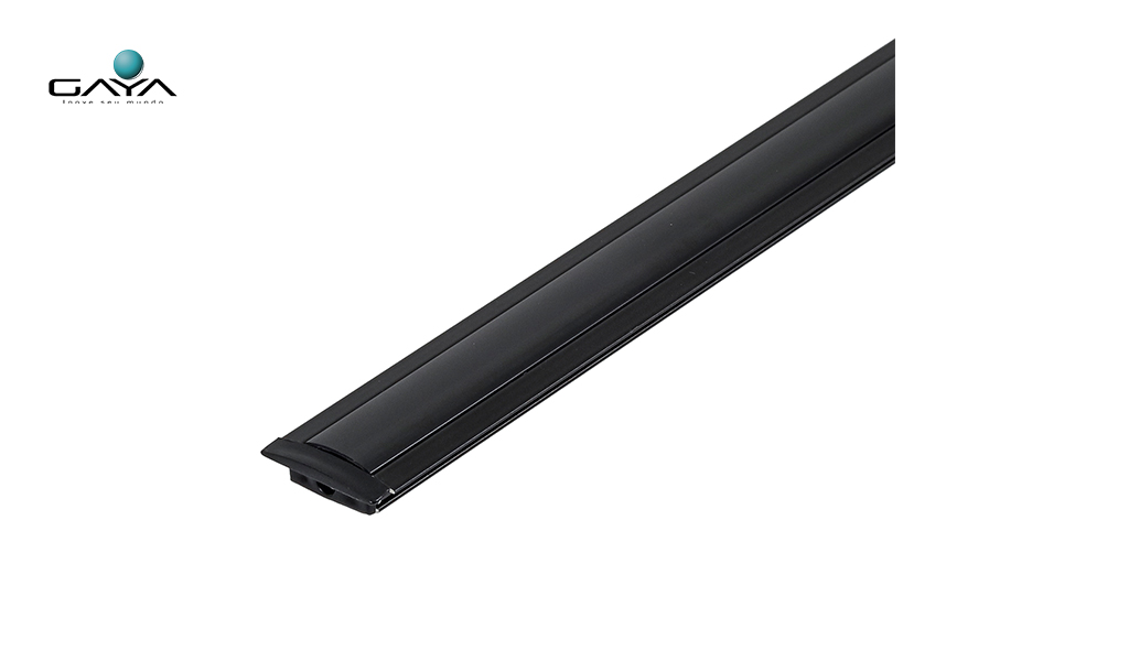 GAYA PERFIL SLIM EMBUTIR PRETO C/2 METROS