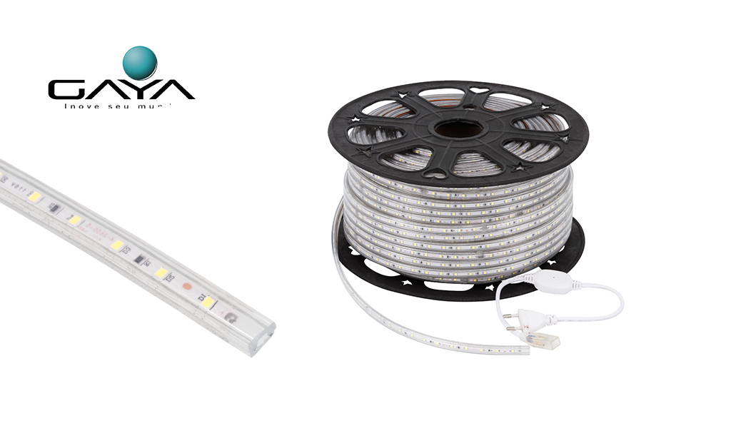 GAYA FITA LED AREA EXTERNA 2835 4,8W 220V IP65 RL C/100M - LUZ BRANCA