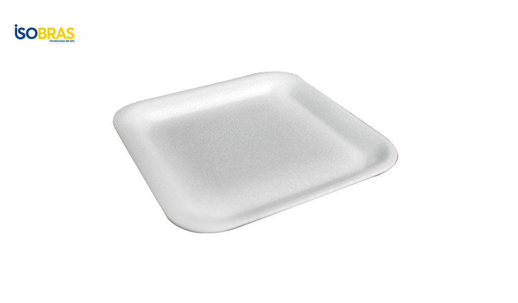 BANDEJA ISOBRAS EPS 150X150X10MM BRANCA C/400 UNIDADES