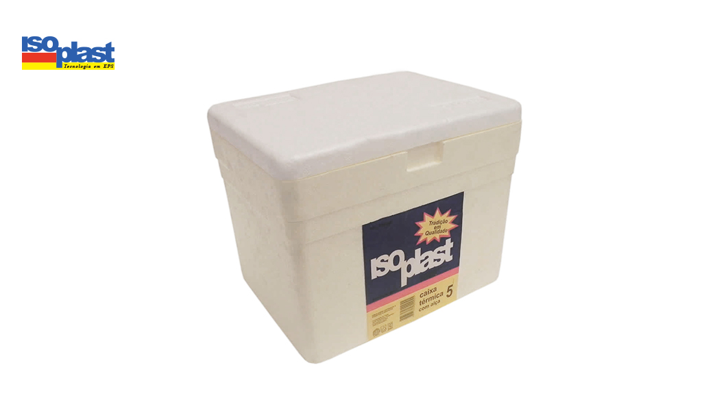 CAIXA TERMICA ISOPLAST ISOPOR 5L C/ALCA