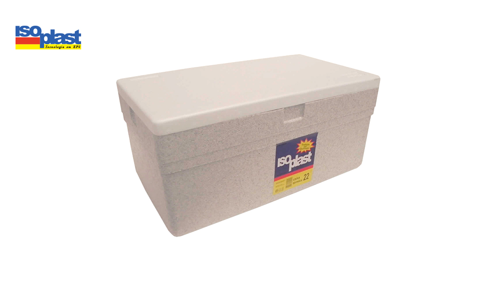 CAIXA TERMICA ISOPLAST ISOPOR 22L