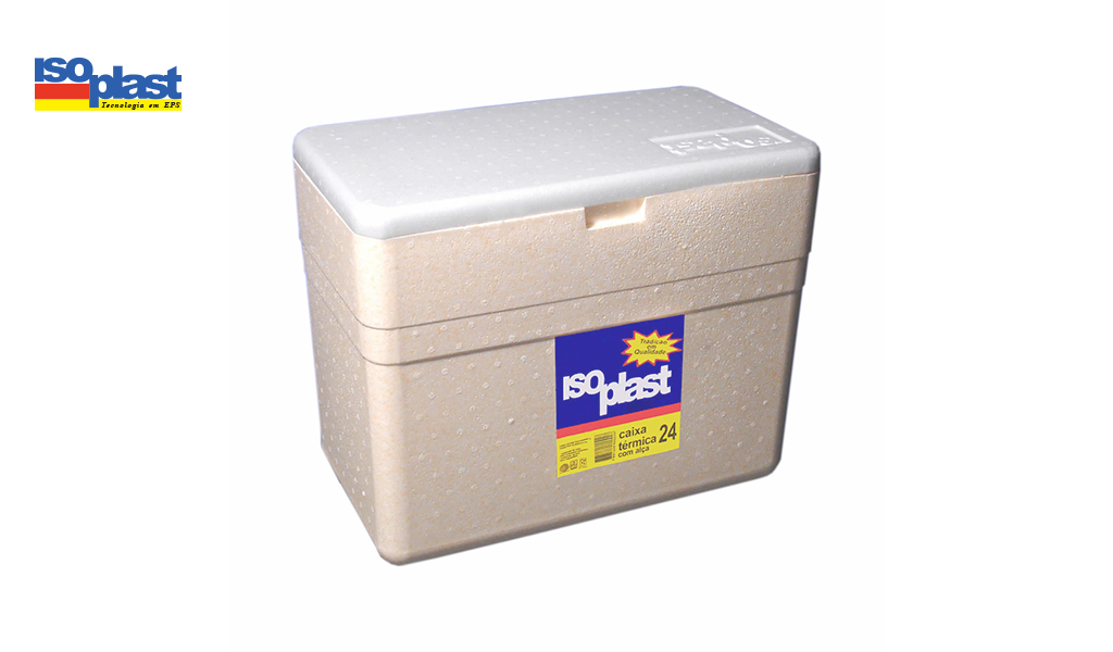 CAIXA TERMICA ISOPLAST ISOPOR 24L C/ALCA
