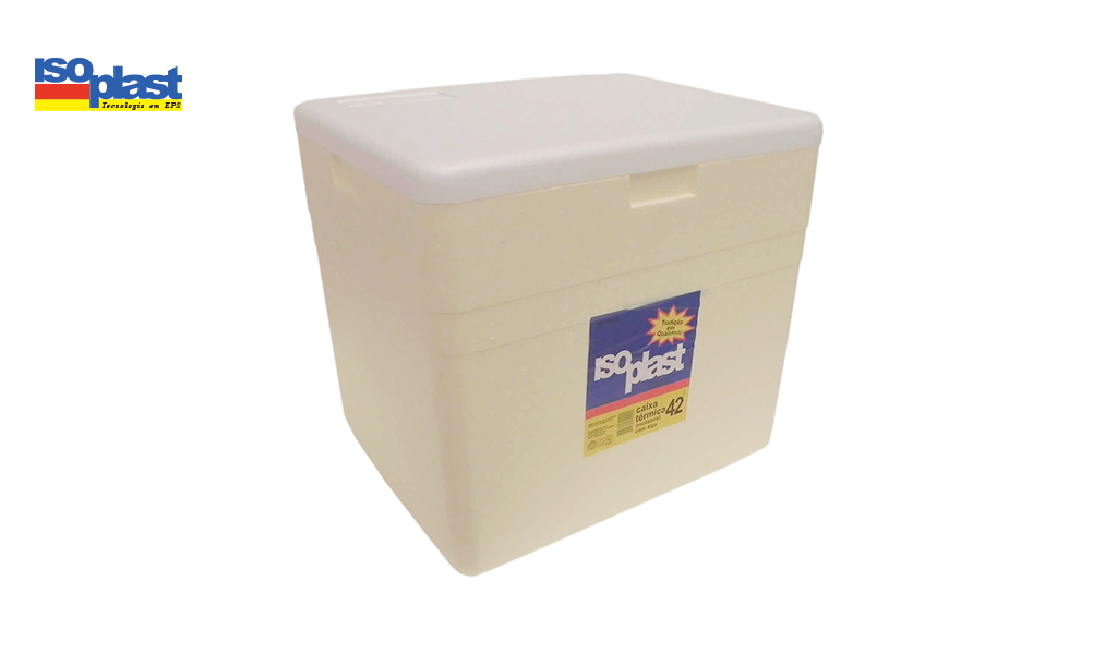 CAIXA TERMICA ISOPLAST ISOPOR 42L C/ALCA