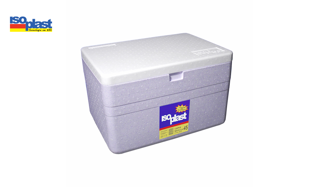 CAIXA TERMICA ISOPLAST ISOPOR 45L C/ALCA