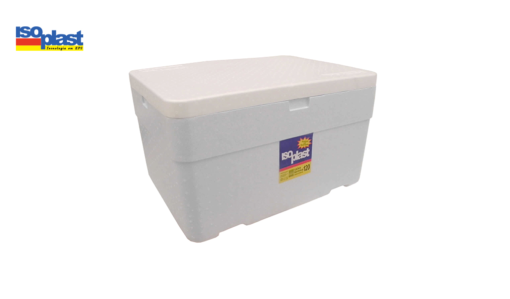 CAIXA TERMICA ISOPLAST ISOPOR 120L C/DRENO