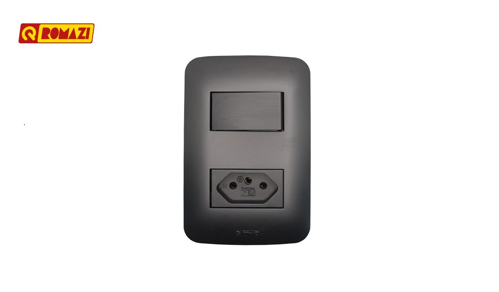 ROMAZI CANOA 1 INTERRUPTOR SP+1 TOMADA 2P+T 10A PR