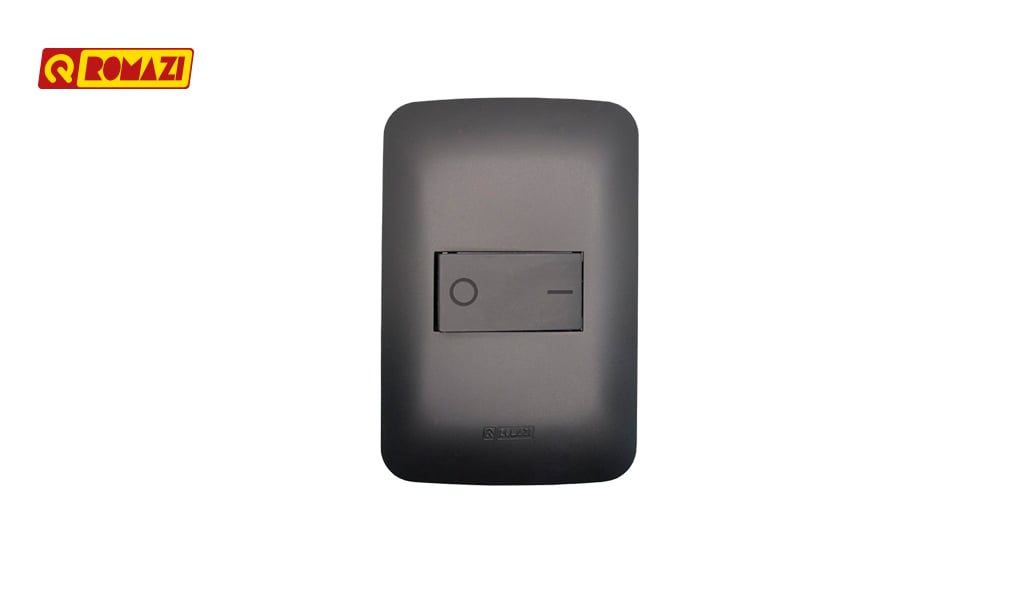 ROMAZI LINHA CANOA 1 INTERRUPTOR BIPOLAR 25A PRETO