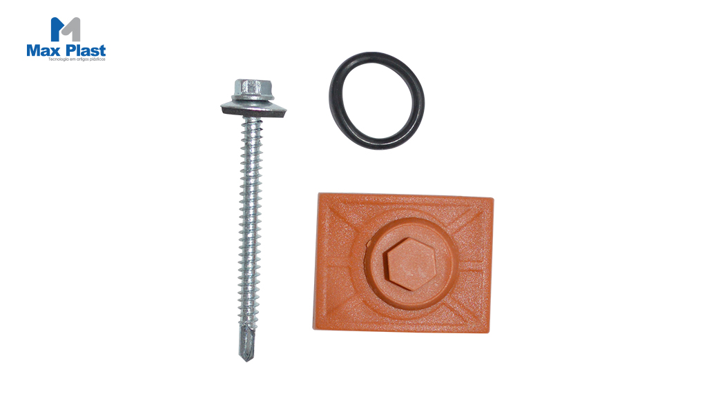 KIT VEDACAO MAXPLAST P/TELHA PVC TERRACOTA C/20UNID