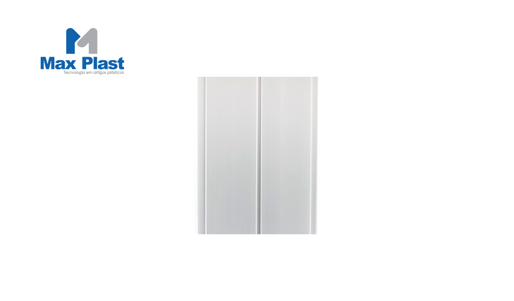 FORRO PVC MAXPLAST FRISADO DUPLO BAHIA 200X6MX8MM 14,4M² BRANCO - 12 LAMINAS