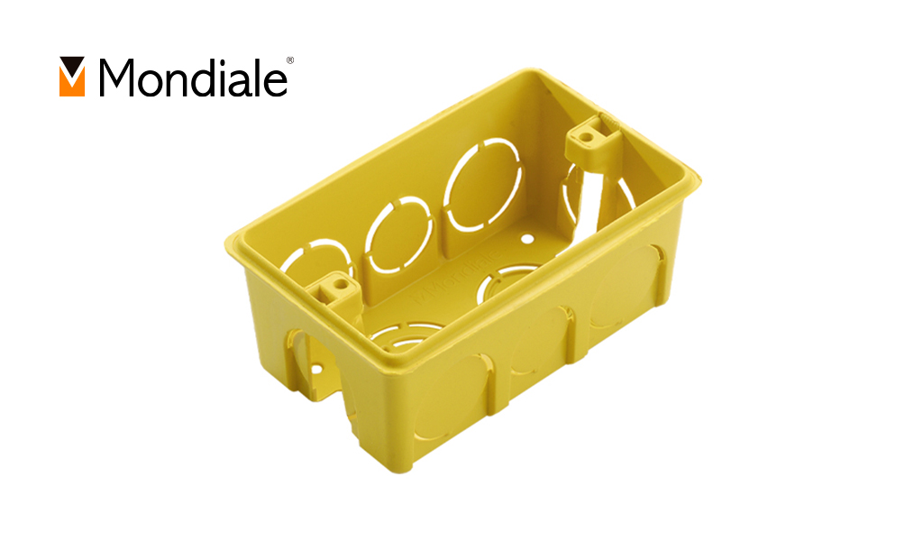 CAIXA MONDIALE DE LUZ 4X2” AMARELA