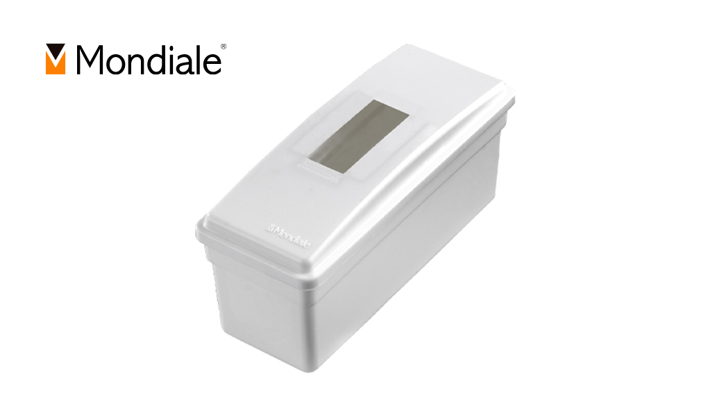 QUADRO MONDIALE DE DISTRIBUIÇÃO P/EMBUTIR OU SOBREPOR - PARA 1 DISJUNTOR NEMA OU 2 DISJUNTORES DIN - COR BRANCO