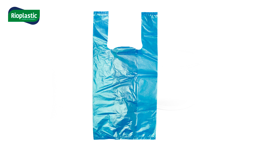 SACOLA RIOPLASTIC PLASTICO LISA 25X35CM AZUL C/1000 UNIDADES