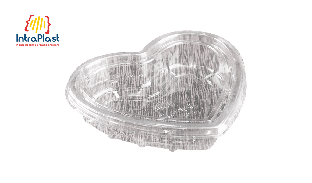 EMBALAGEM INTRAPLAST CORACAO I-620 260ML BASE CRISTAL C/200 UNIDADES