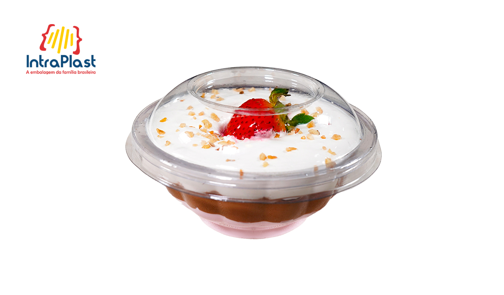 EMBALAGEM INTRAPLAST SOBREMESA REDONDA I-680 250ML BASE CRISTAL C/300 UNIDADES