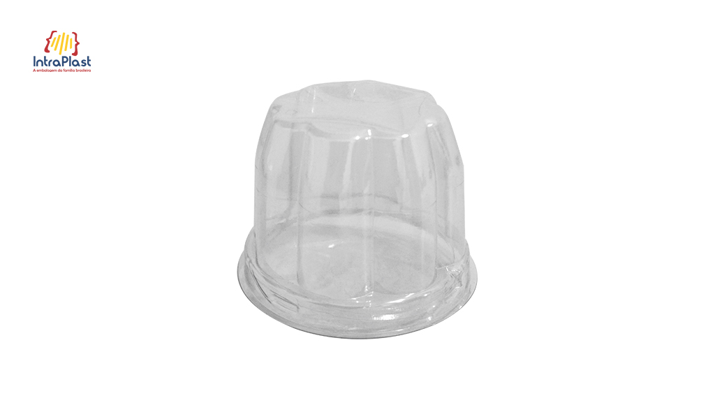 EMBALAGEM INTRAPLAST MINI MONO PORCAO REDONDA I-690 400ML CRISTAL C/300
