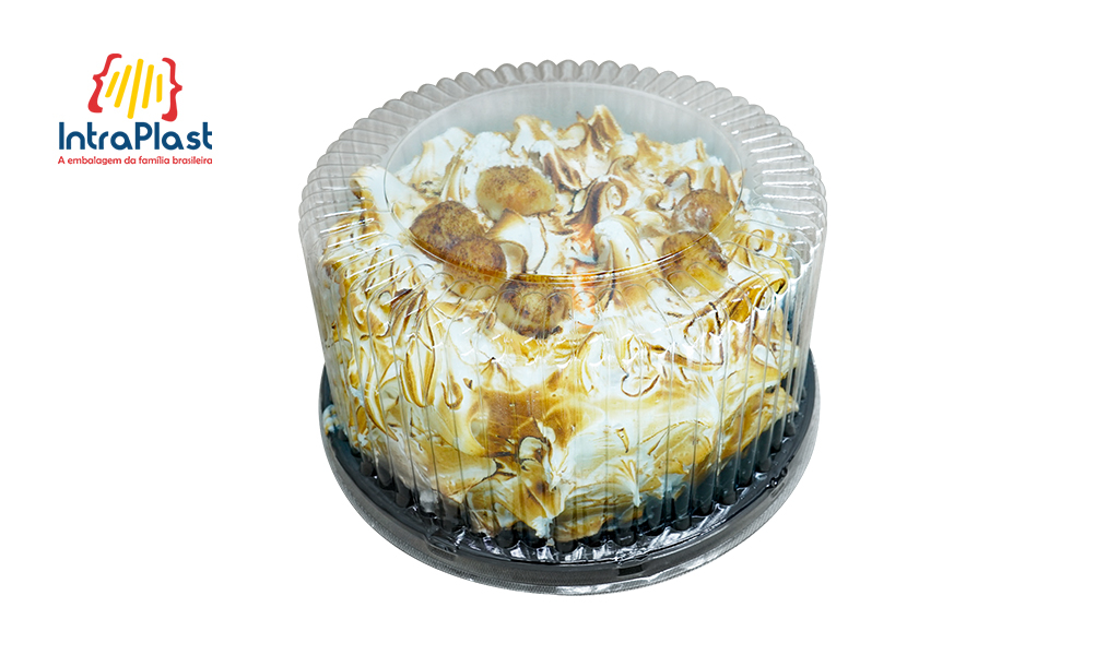 EMBALAGEM INTRAPLAST PARA BOLO I-50 ALTA 1,7KG PRETA C/50 UNIDADES