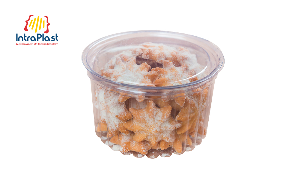 POTE+TAMPA INTRAPLAST REDONDO I-771 450ML CRISTAL C/200 UNIDADES