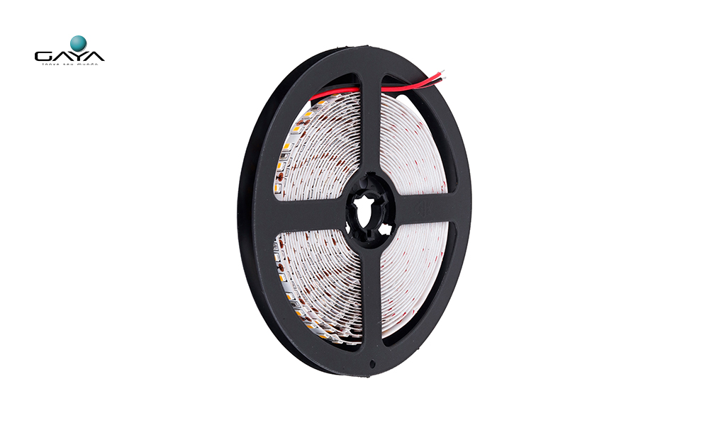 GAYA FITA LED SUPER BRILHO (AREA INTERNA) 12W/M 12V IP20 - ROLO C/5M - 3000K LUZ AMARELA