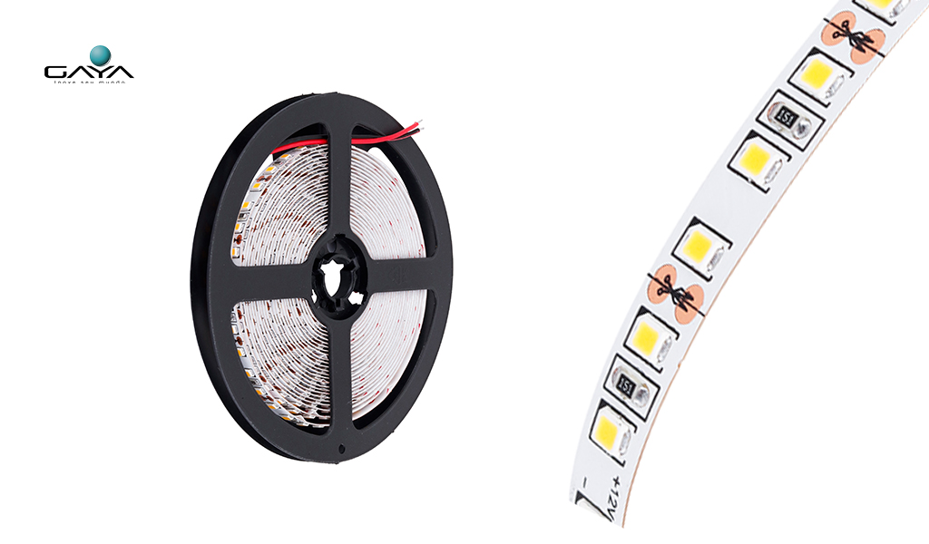 GAYA FITA LED SUPER BRILHO (AREA INTERNA) 12W/M 12V IP20 - ROLO C/5M - 4000K LUZ NEUTRA