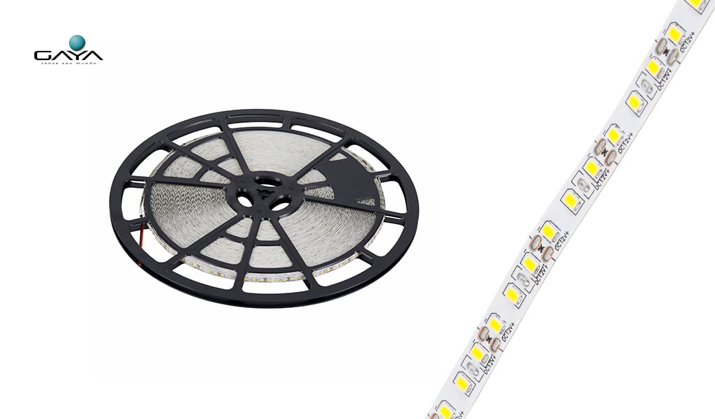 GAYA FITA LED SUPER BRILHO (AREA INTERNA) 12W/M 12V IP20 - ROLO C/50M - 6000K LUZ BRANCA