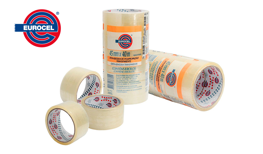 FITA EUROCEL EMPACOTAMENTO PP33 TRANSPARENTE 45MMX40M