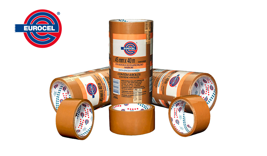 FITA EUROCEL EMPACOTAMENTO PP33 MARROM 45MMX40M