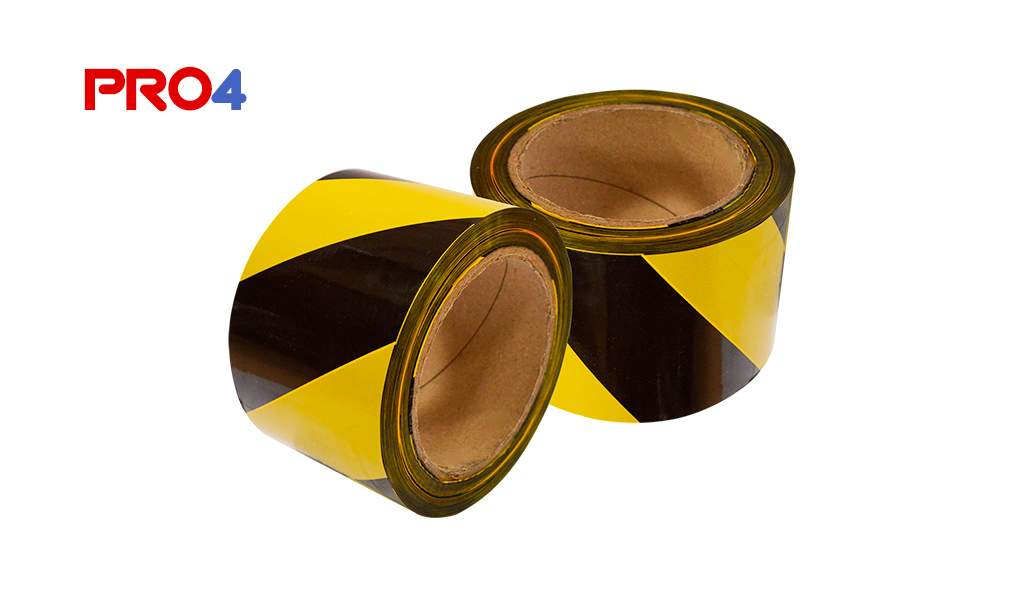 FITA PRO4 DEMARCACAO 7CM X 100M AMARELO E PRETO