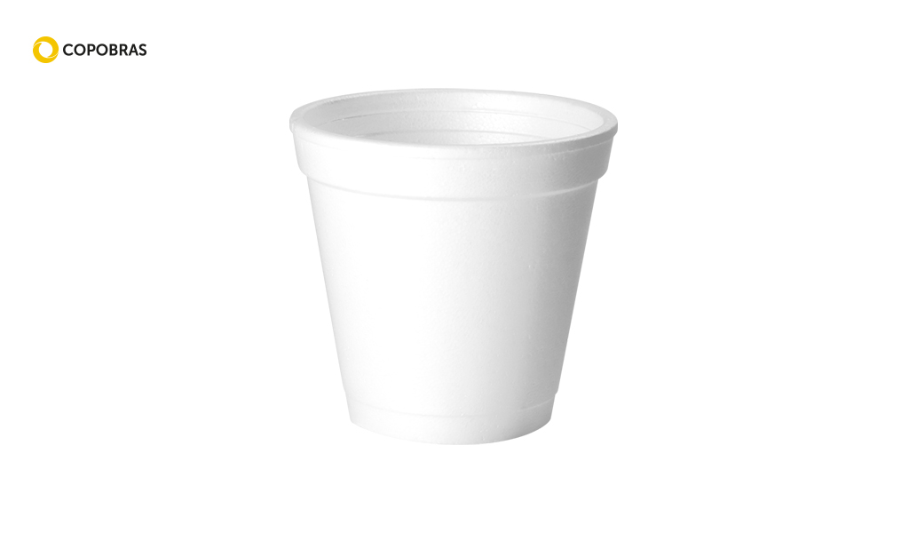 COPO COPOBRAS TERMICO EPS 120ML BRANCO C/1000 UNIDADES.
