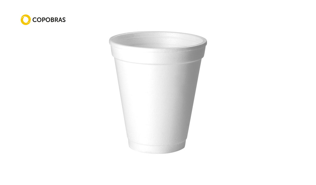 COPO COPOBRAS TERMICO EPS 180ML BRANCO C/1000 UNIDADES.