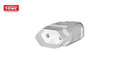 FAME PLUG FEMEA JUNCAO 2P 10A 250V CINZA