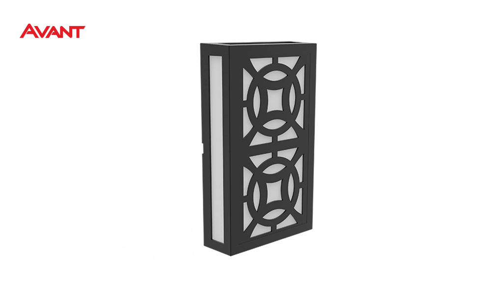 ARANDELA AVANT LED COBOGO CIRCOLO 12W 3000K PRETA