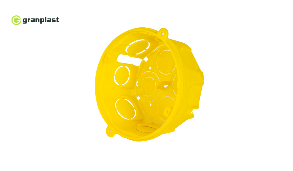 CAIXA GRANPLAST DE LUZ 4X4” OCTAGONAL AMARELA