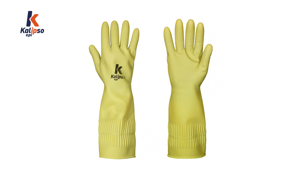 LUVA KALIPSO LATEX MAIORCA TAM/08-M AMARELA