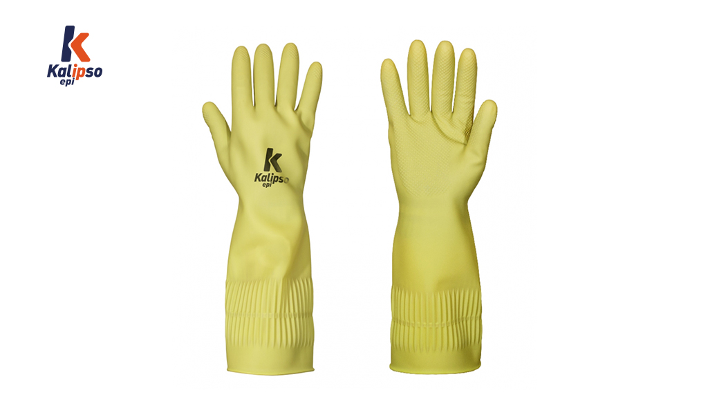 LUVA KALIPSO LATEX MAIORCA TAM/10-XG AMARELA