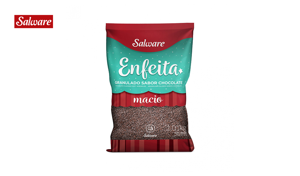 GRANULADO SALWARE ENFEITA CHOCOLATE MACIO 1,01KG