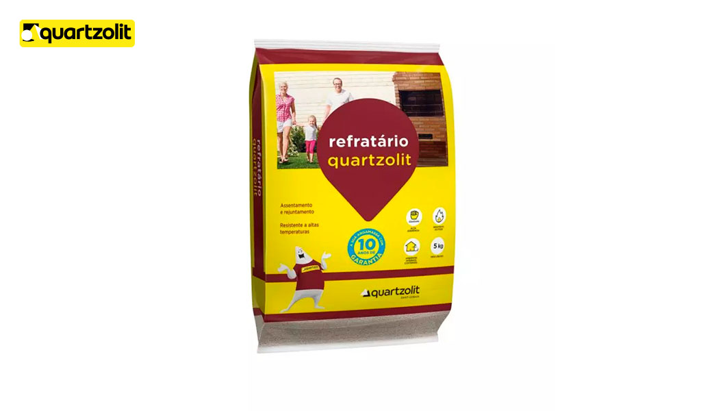 ARGAMASSA QUARTZOLIT REFRATARIO - PACOTE C/5KG