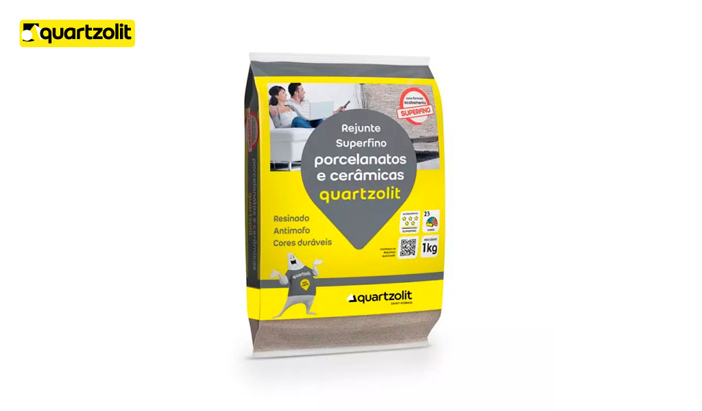 REJUNTE QUARTZOLIT PORCELANATO PARA CERAMICA CINZA PLATINA COM 15KG