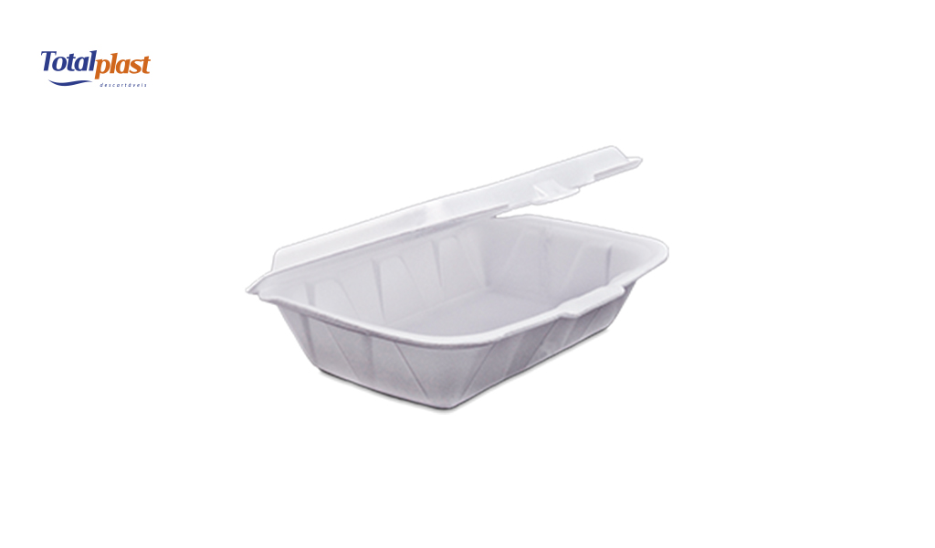 HAMBURGUEIRA TOTALPLAST EPS 235X160X75MM BR C/200 UNIDADES