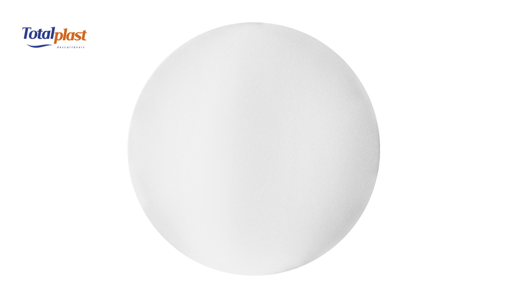 DISCO TOTALPLAST ISOPOR 18CM BR C/400 UNIDADES
