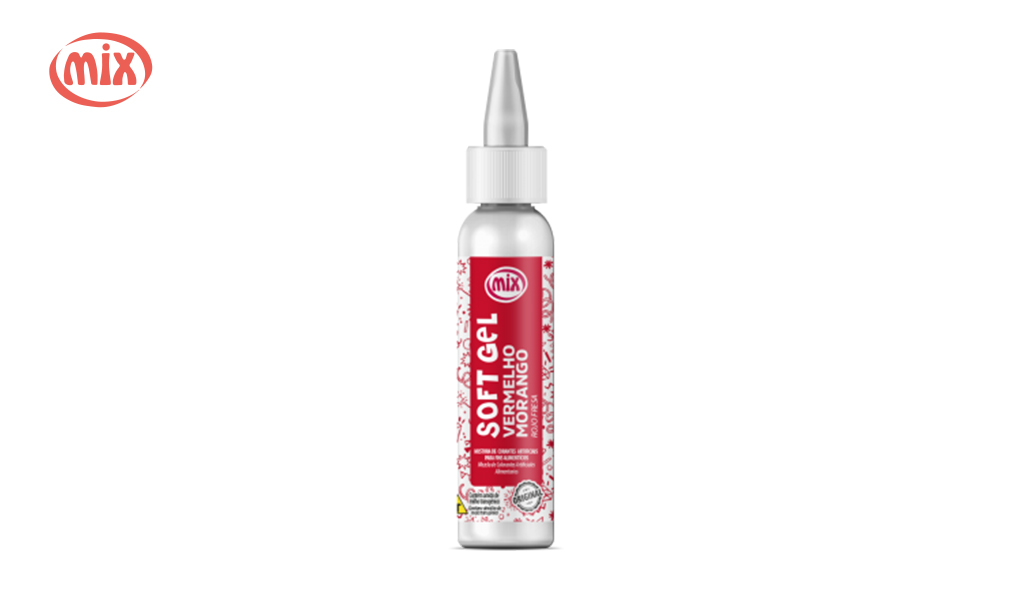 CORANTE MIX SOFTGEL VERMELHO MORANGO 25G