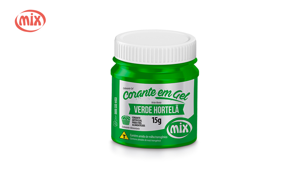 CORANTE MIX GEL VERDE HORTELA 15G