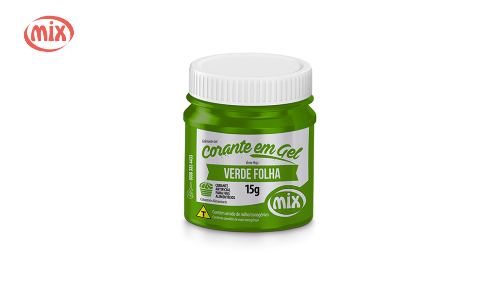 CORANTE MIX GEL VERDE FOLHA 15G