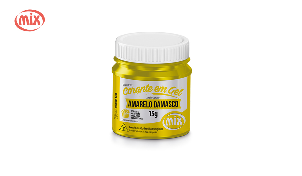 CORANTE MIX GEL AMARELO 15G