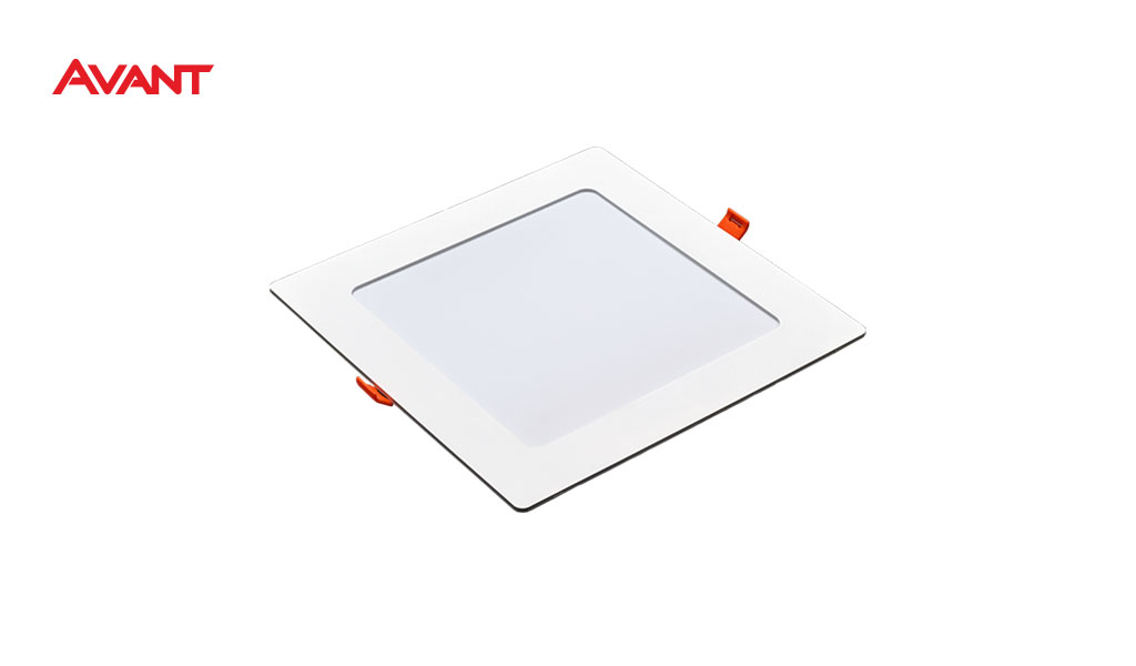 LUMINARIA AVANT LED LINHA POP PLASTICO ABS 18W EMBUTIR QUADRADO BRANCO - COR DE LUZ 6500K BRANCA