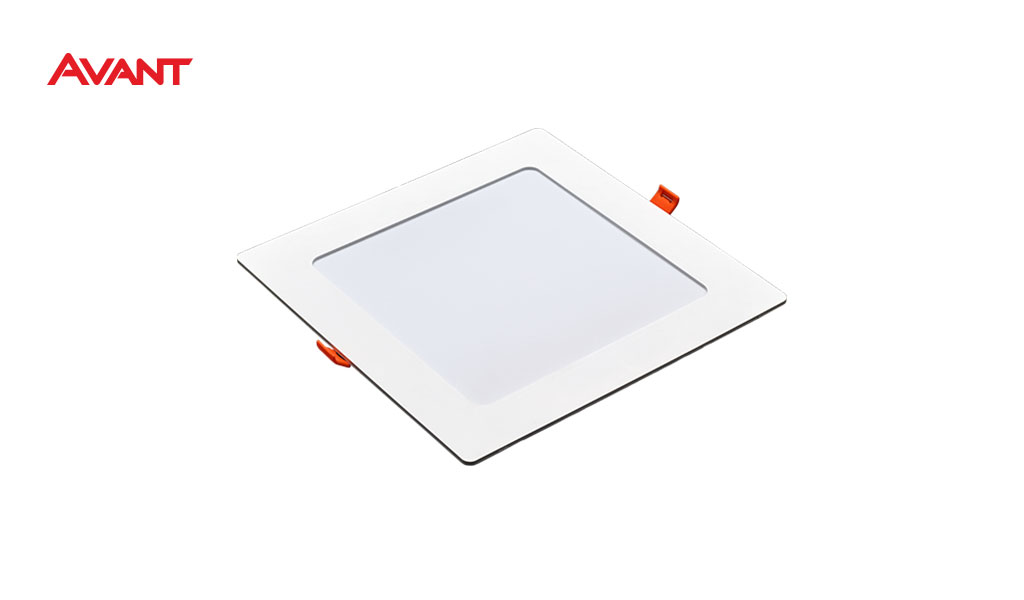 LUMINARIA AVANT LED LINHA POP PLASTICO ABS 24W EMBUTIR QUADRADO BRANCO - COR DE LUZ 6500K BR