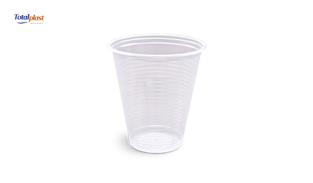 COPO TOTALPLAST PLASTICO TRANSPARENTE 150ML PS C/2500