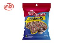 CONFEITO MICANGA MIX 8 CORES - PACOTE C/100G