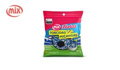 CONFEITO MICANGA MIX TORCIDAS BRANCA E AZUL - PACOTE C/100G